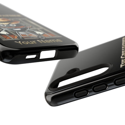 Grillfather Personalized Phone Case — Funny BBQ Smoker Design