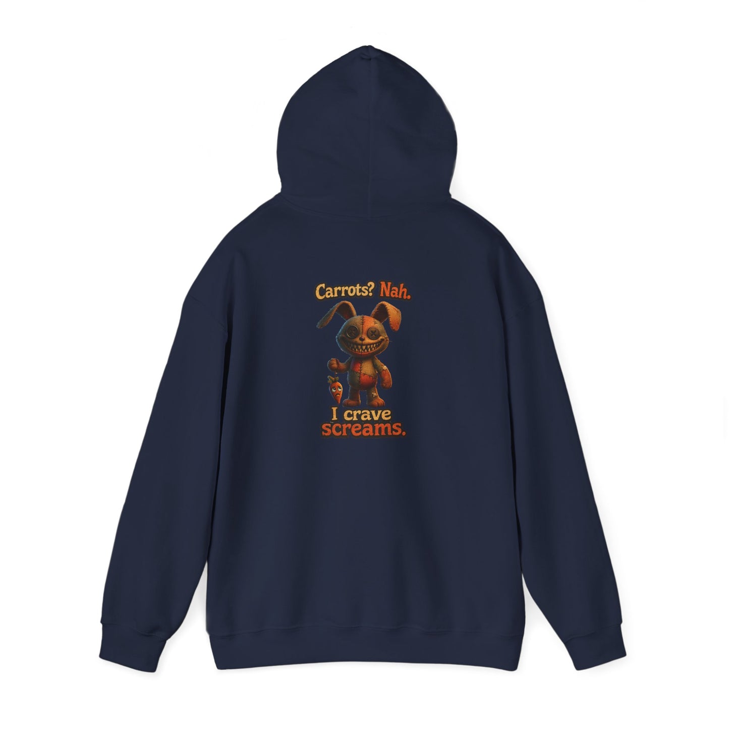 Voodoo Bunny "I Crave Screams" Horror Hoodie