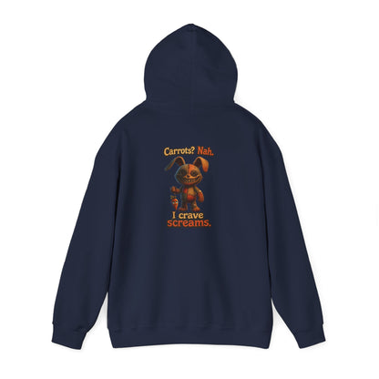 Voodoo Bunny "I Crave Screams" Horror Hoodie