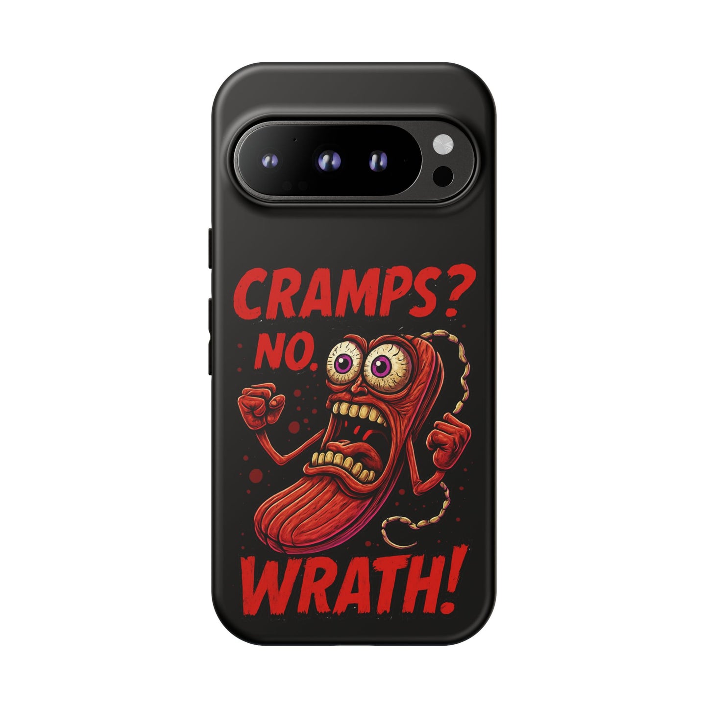 Phone Case — "Cramps? No, Wrath!" Retro Hot-Pepper Graphic