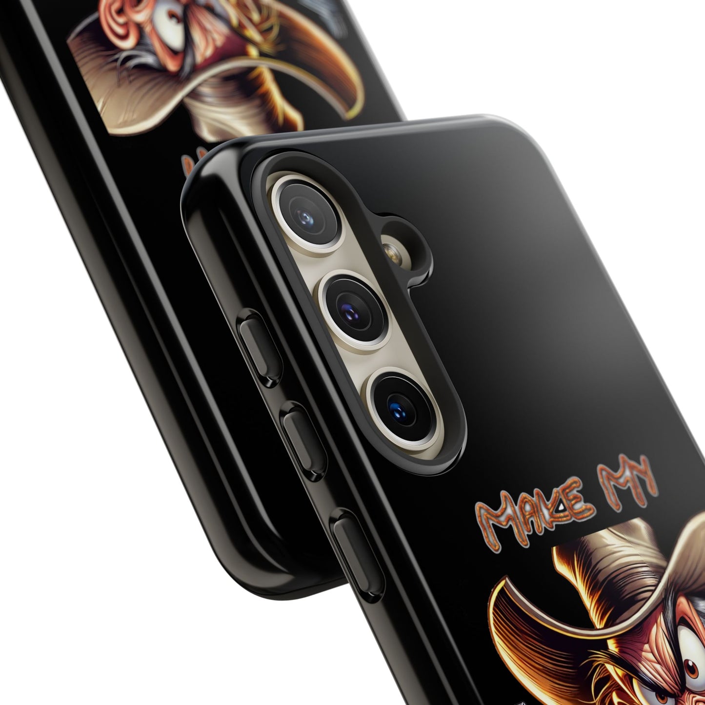 Phone Case - 'Make My Day' Cowboy Revolver Graphic Protective Case