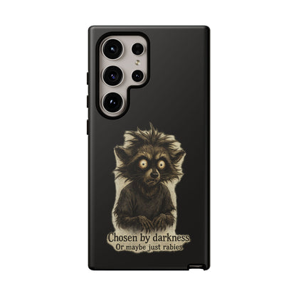Phone Case — "Chosen by Darkness (Or Maybe Just Rabies)" Cute Creepy Lemur Design