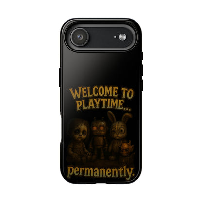 Phone Case — "Welcome to Playtime... Permanently." Horror Game Character Protective Case