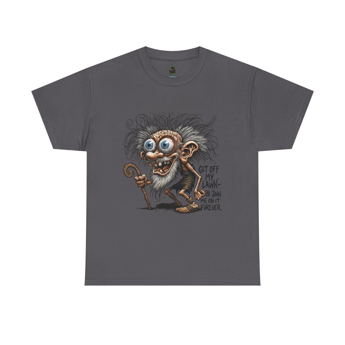 Get Off My Lawn – Creepy Old Man Threat Tee