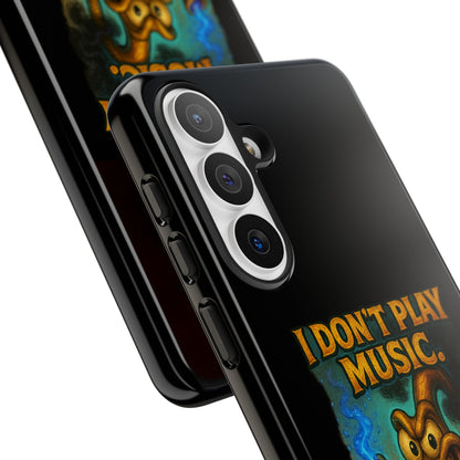 Phone Case — "I Don't Play Music. I Detonate It." Cartoon Bomb Graphic