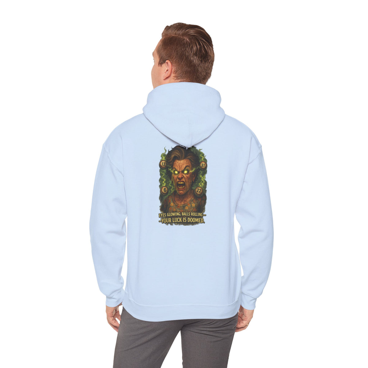 Horror Medusa Hoodie – “Your Luck Is Doom” Graphic Pullover