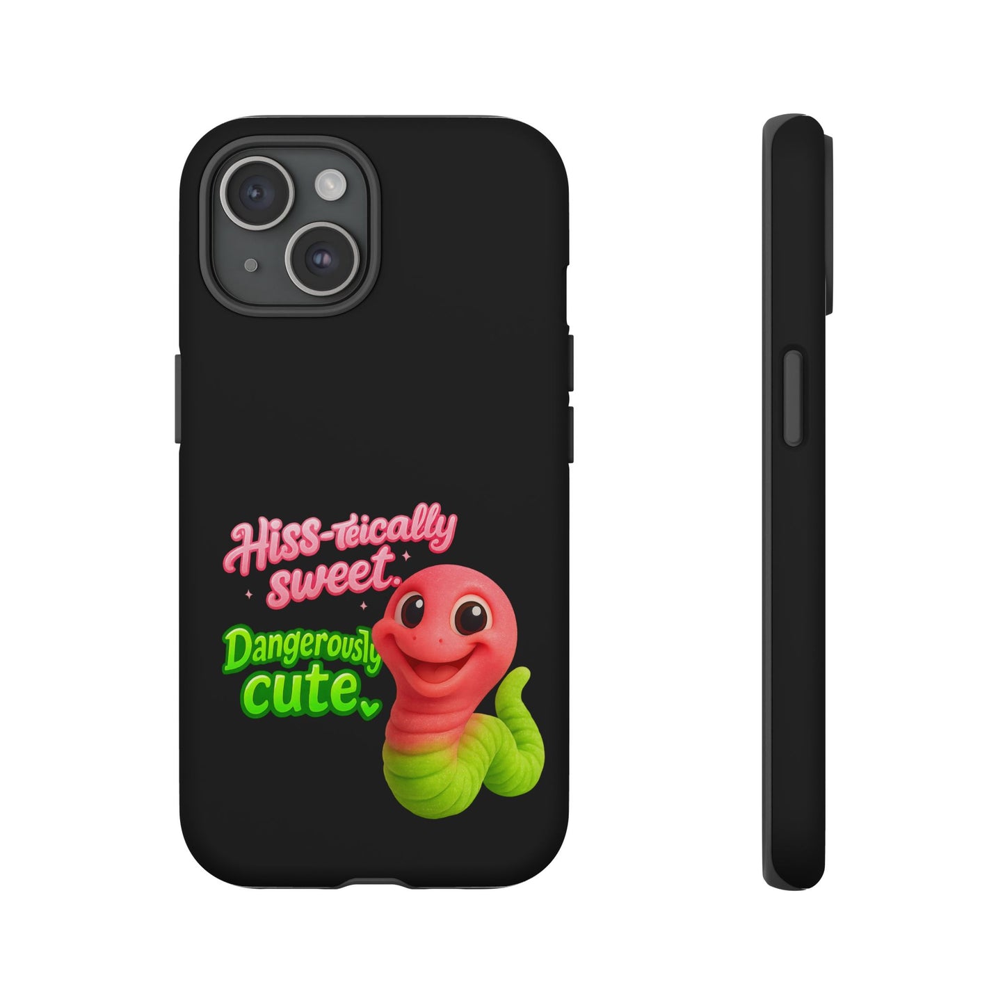 Phone Case — "Hiss-tically Sweet, Dangerously Cute" Worm Design