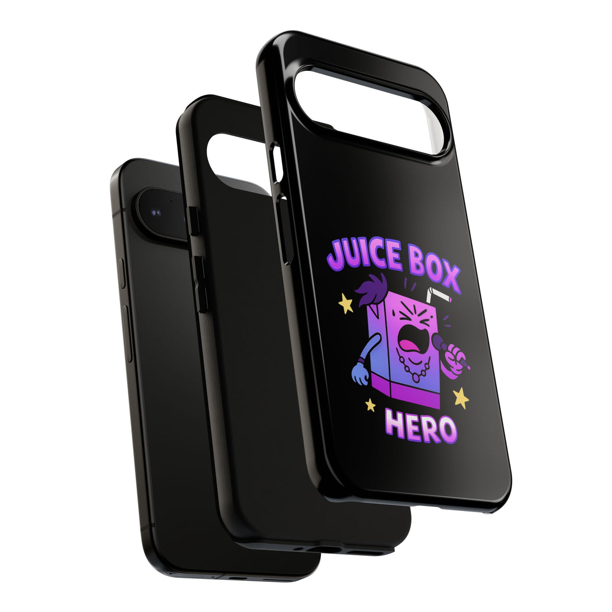 Phone Case — 'Juice Box Hero' Cute Cartoon Protective Cover