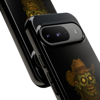 Zombie Cowboy Phone Case — "Ain't No Grave Gonna Hold This Yeehaw" Protective iPhone Cover