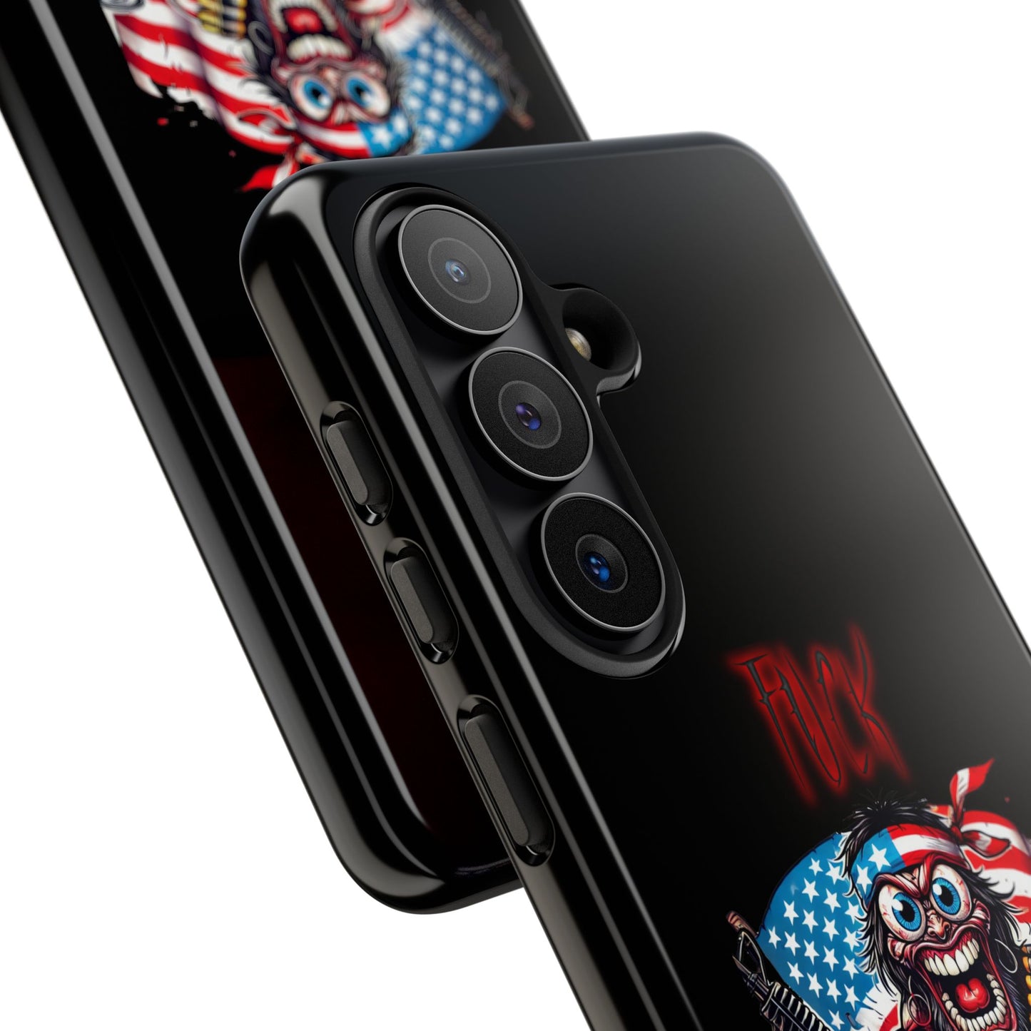 Phone Case — American Flag Skull Soldier Design (Tough Cases)