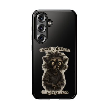 Phone Case - "Chosen by Darkness (Or Maybe Just Rabies)" Cute Creepy Retro Creature Protective Case