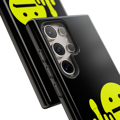 Phone Case — Neon Middle Finger Emoji Graphic
