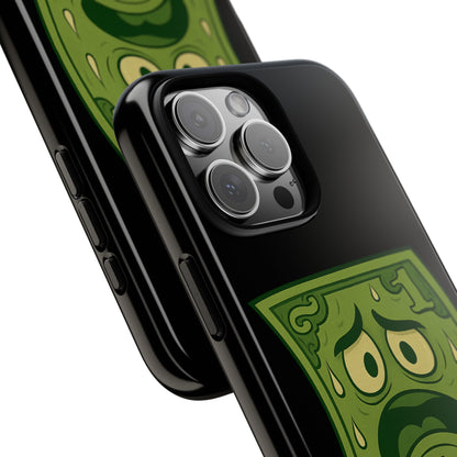 Phone Case — Funny Traumatized Dollar Bill Design ("I'm not dirty, I'm just traumatized")