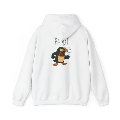 Angry Penguin Graphic Hoodie — 'ROAR' Retro Cartoon Streetwear