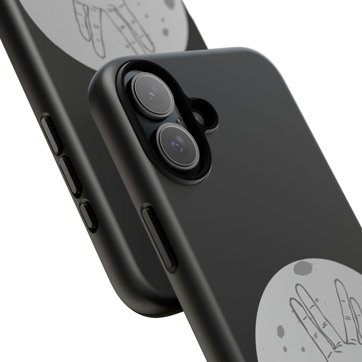Spock Live Long Phone Case — Vulcan Salute Moon Graphic