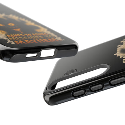 Phone Case — 'Ashes to Ashes, Mischief to Mayhem' Spooky Ghost Protective Case