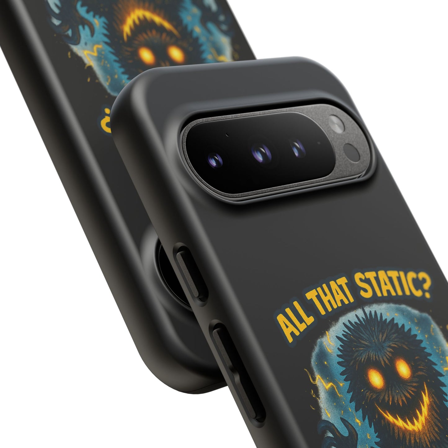 Phone Case — 'All That Static? That's Me Charging Up' Cute Monster Protective Case