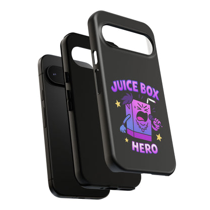 Phone Case — 'Juice Box Hero' Cute Cartoon Protective Cover