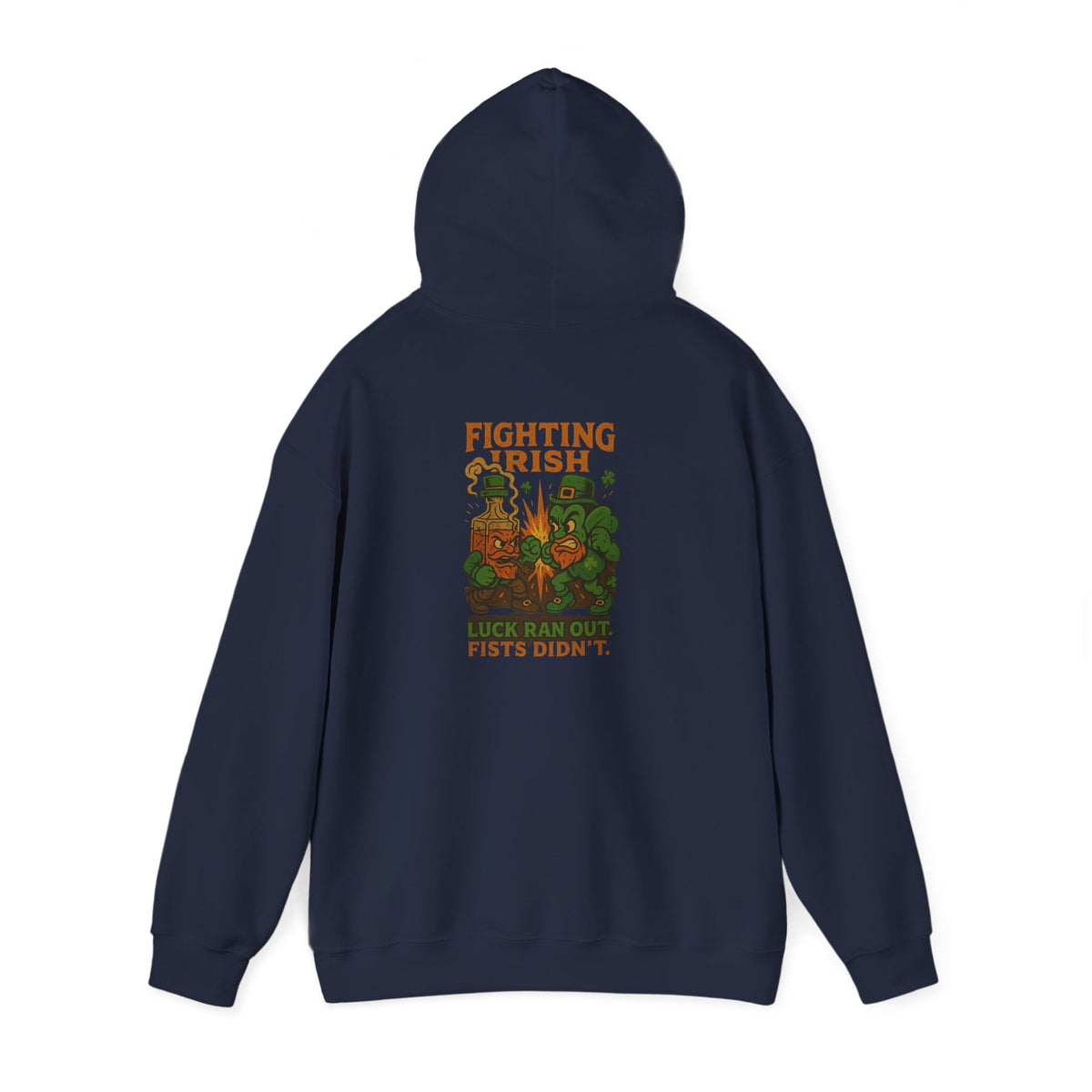 Irish Fighting Leprechaun Hoodie – St. Patrick's Day Shamrock Sweatshirt