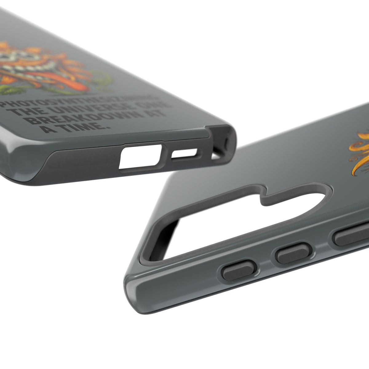 Funny Monster Sunflower Phone Case — "Photosynthesizing the Universe One Breakdown at a Time"