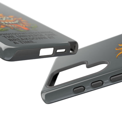 Funny Monster Sunflower Phone Case — "Photosynthesizing the Universe One Breakdown at a Time"