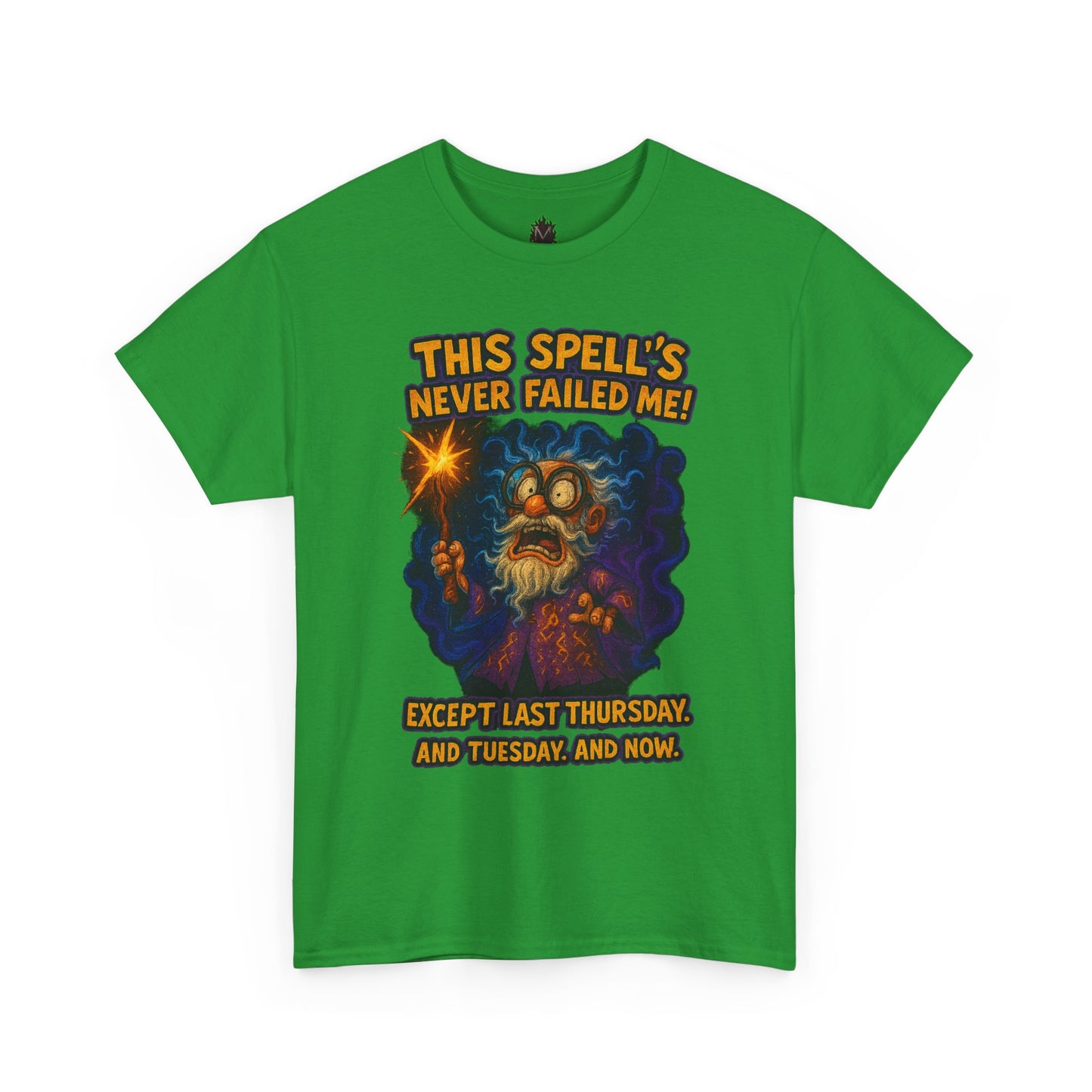 This Spell's Never Failed Me Wizard Tee | Funny Magic Illustration