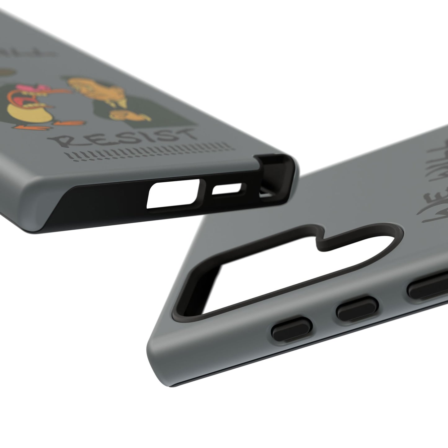 Phone Case - "We Will Resist" Cartoon Protest Design