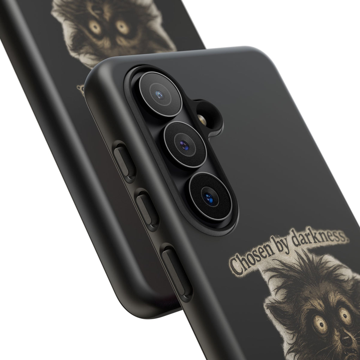 Phone Case - "Chosen by Darkness (Or Maybe Just Rabies)" Cute Creepy Retro Creature Protective Case