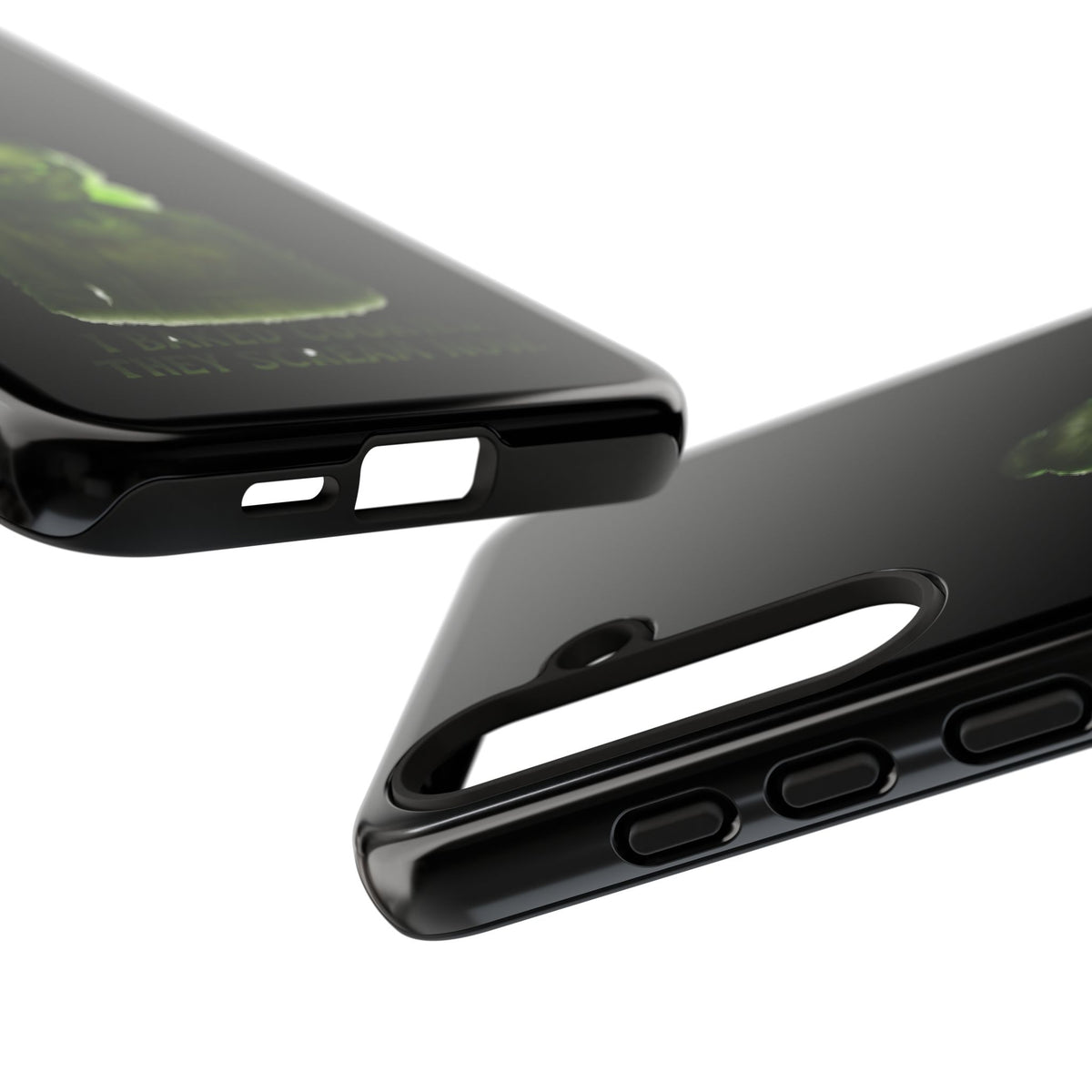 Spooky Green Ghost Phone Case — "I Baked Cookies, They Scream Now" Horror iPhone Cover
