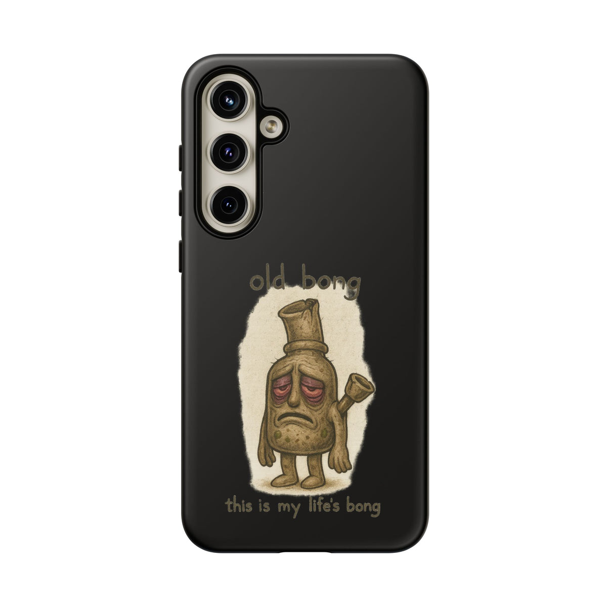 Phone Case — 'Old Bong' Funny Stoner Illustration, "This Is My Life's Bong"