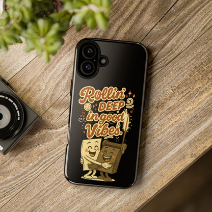 Phone Case — "Rollin' Deep in Good Vibes" Cartoon Retro Design