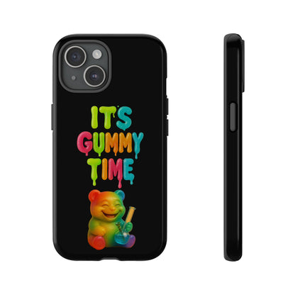 Phone Case — "It's Gummy Time" Rainbow Gummy Bear Protective Cover
