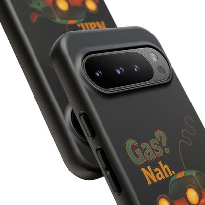 Phone Case — "Gas? Nah. I Run on Bad Far Decisions" Funny Cartoon Car Protective Cover