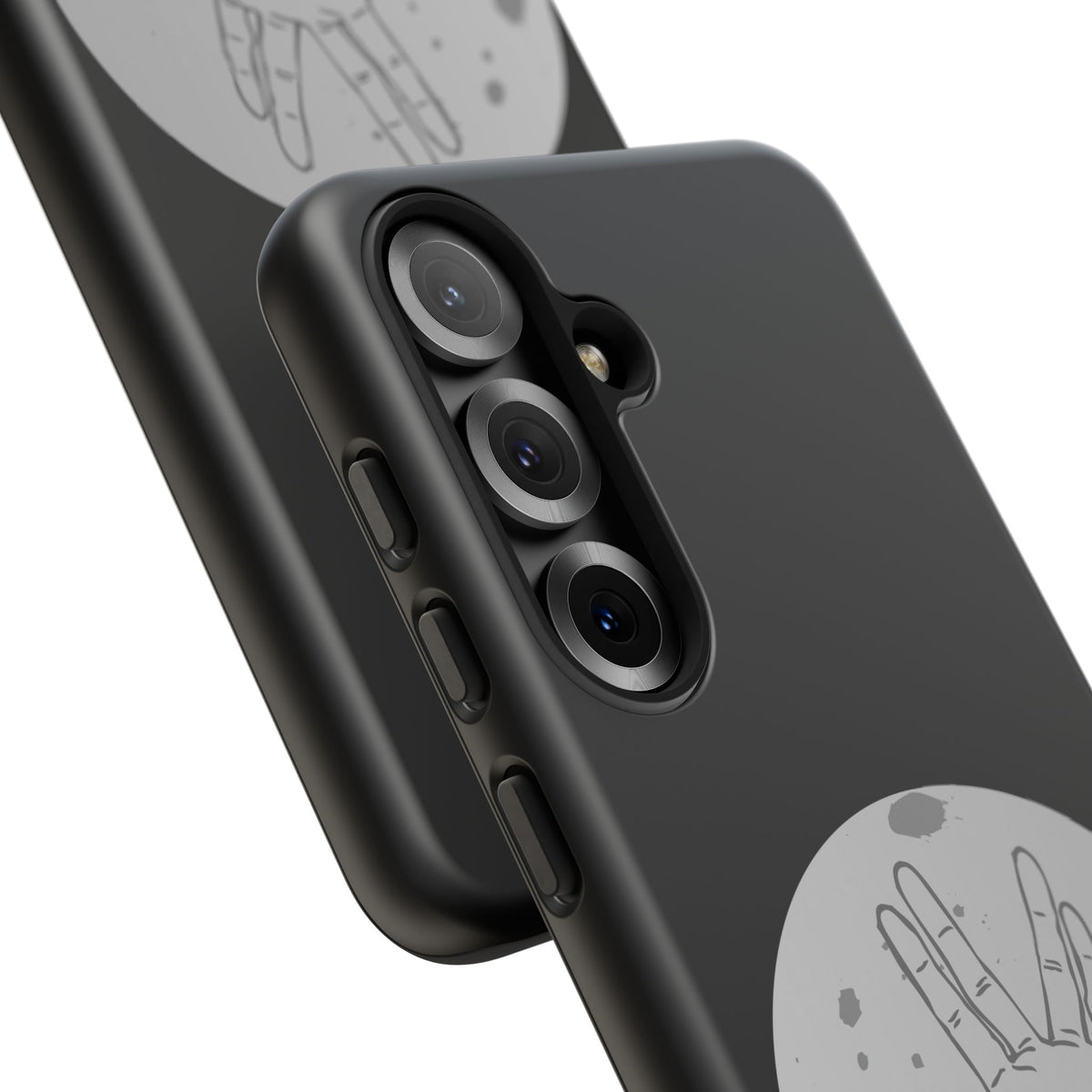 Spock Live Long Phone Case — Vulcan Salute Moon Graphic