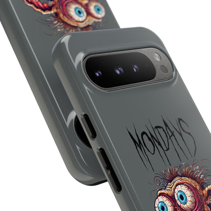 Mondays Zombie Character Phone Case – Funny Groggy Coffee Phone Cover