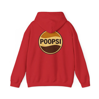 Poopsi Logo Hoodie — Funny Retro Soda Parody Sweatshirt