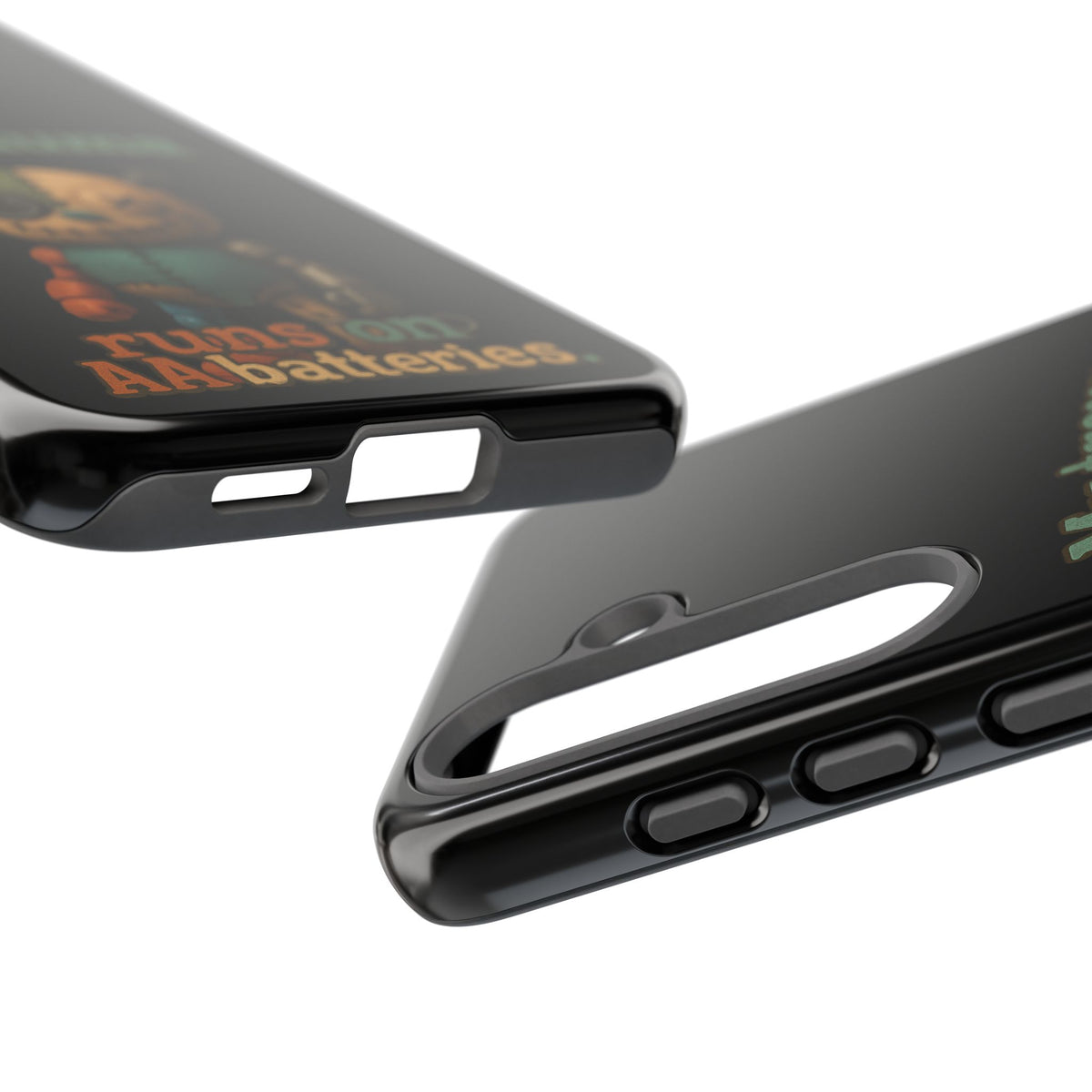 Phone Case — 'My Trauma Runs on AA Batteries' Creepy Voodoo Teddy Protective Cover