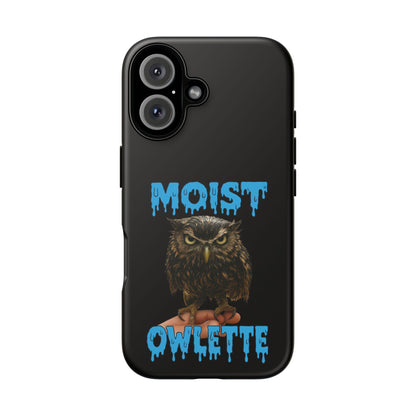 Moist Owlette Phone Case — Funny Owl Graphic Protective Case