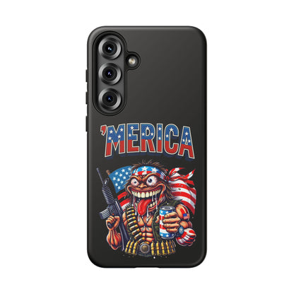 'MERICA Patriotic Phone Case — American Flag Madman Design