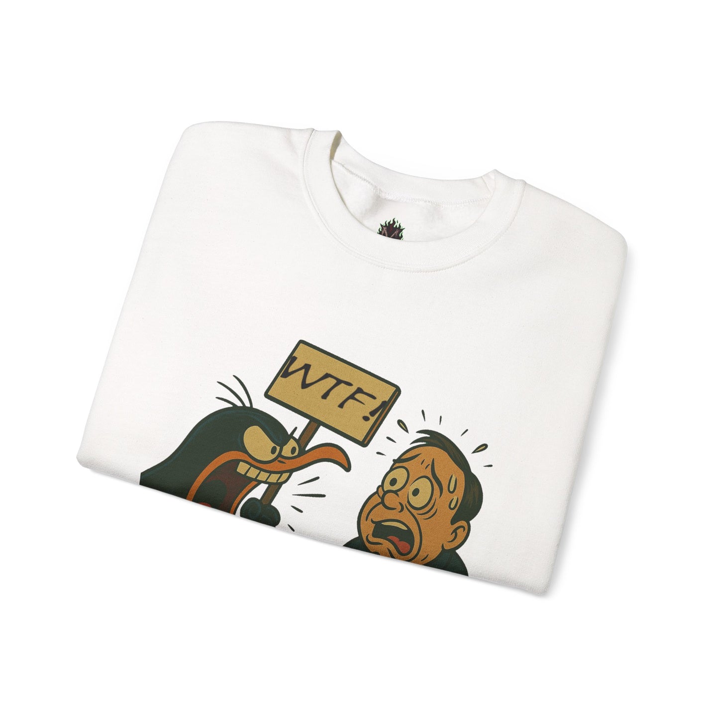 WTF Angry Penguin Crewneck Sweatshirt