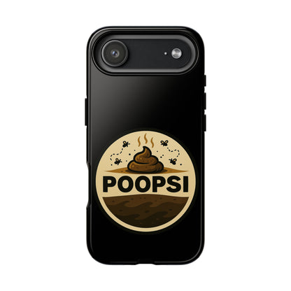 Phone Case — 'POOPSI' Funny Poop Logo Protective Cover