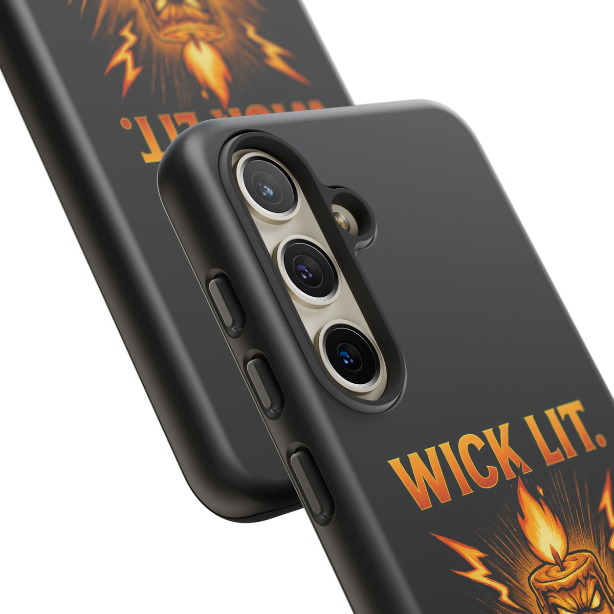 Phone Case — "Wick Lit. Patience Gone." Funny Angry Candle Protective Case