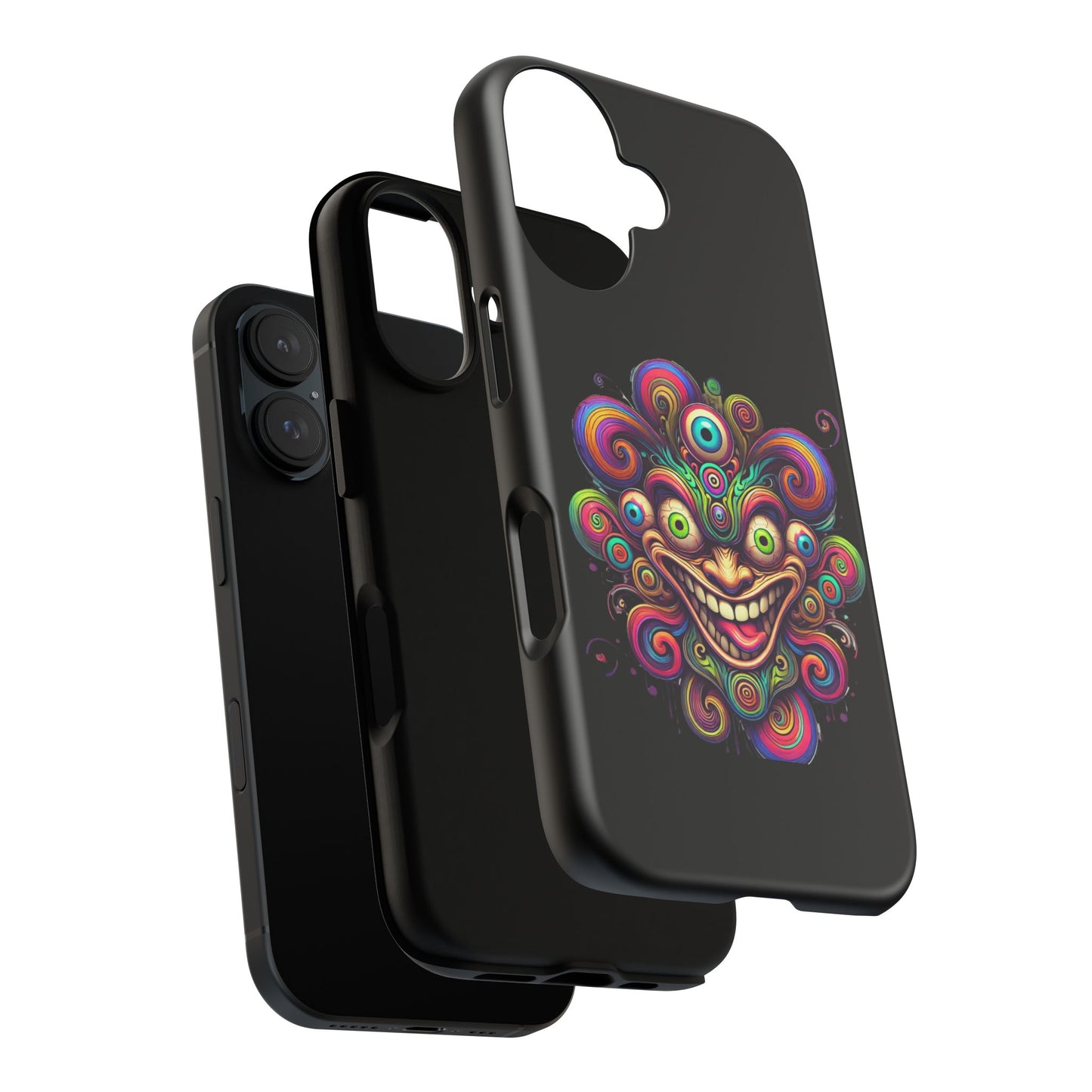 Psychedelic Jester Phone Case — Colorful Creepy Clown Tough Case