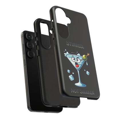 Stirred Not Shaken Phone Case — Funny Martini Cocktail Design