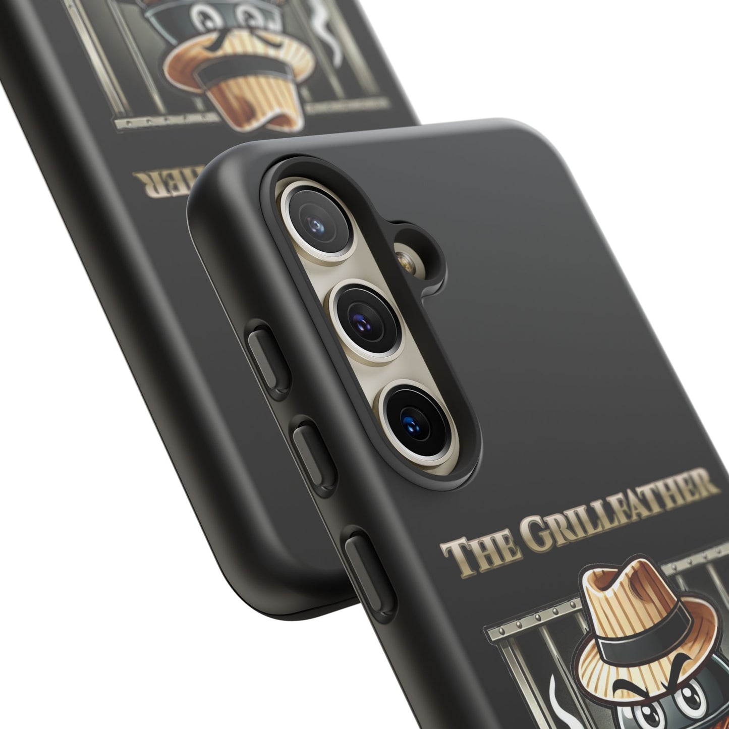 Grillfather Personalized Phone Case — Funny BBQ Smoker Design