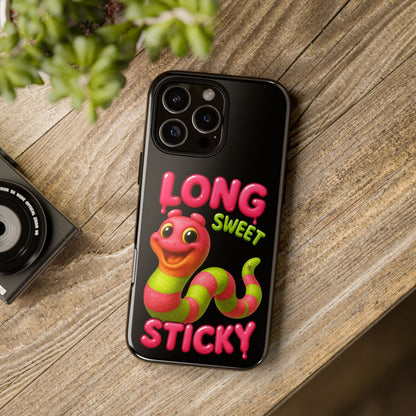 Phone Case — "Long Sweet Sticky" Cute Candy Snake Protective Case
