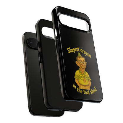 Phone Case — "Sharpest Crayon in the Tool Shed" Retro Teacher/Geek Protective Cover