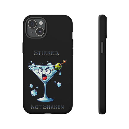 Stirred Not Shaken Phone Case — Funny Martini Cocktail Design