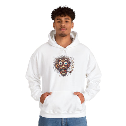 Hoodie — Freaky Monster Face Graphic Pullover