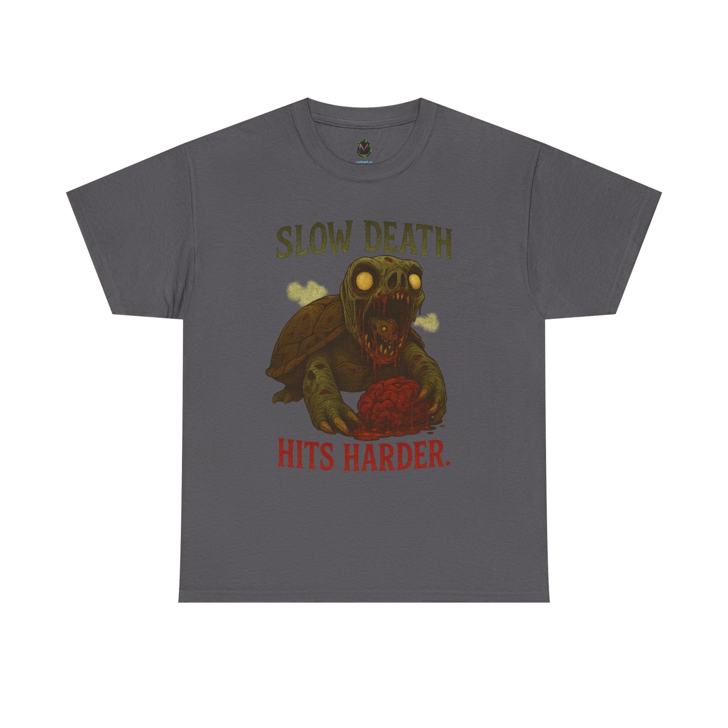 Slow Death Hits Harder – Zombie Turtle Tee